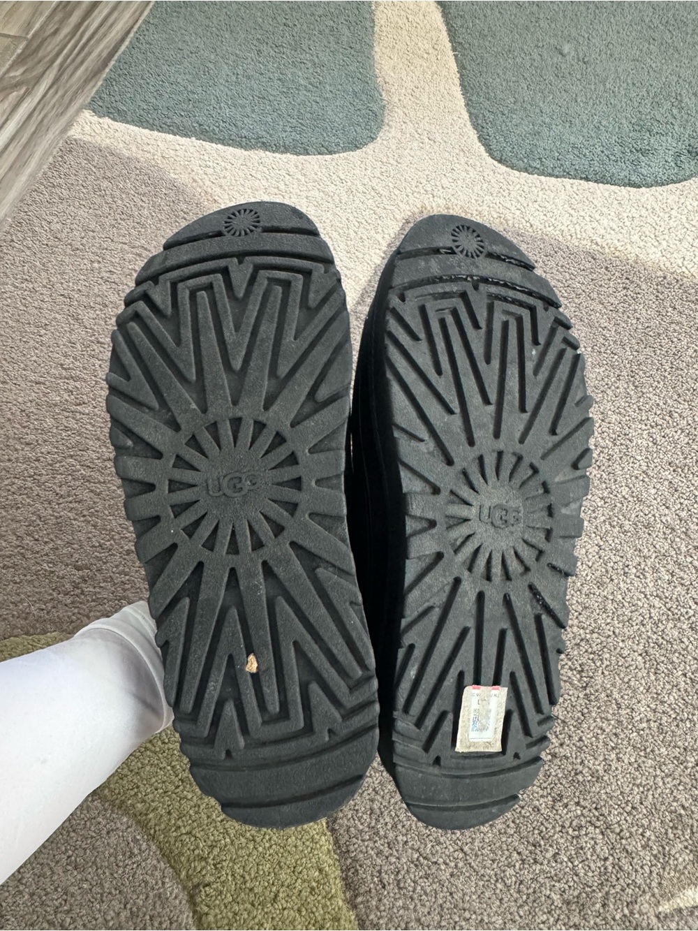 Women's UGG GoldenGlow Slide Platform Sandals- black Size 10 - Picture 5 of 5